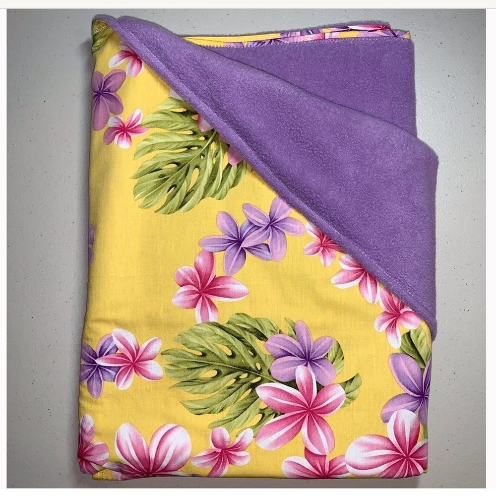 Handmade 100% cotton double sided blanket